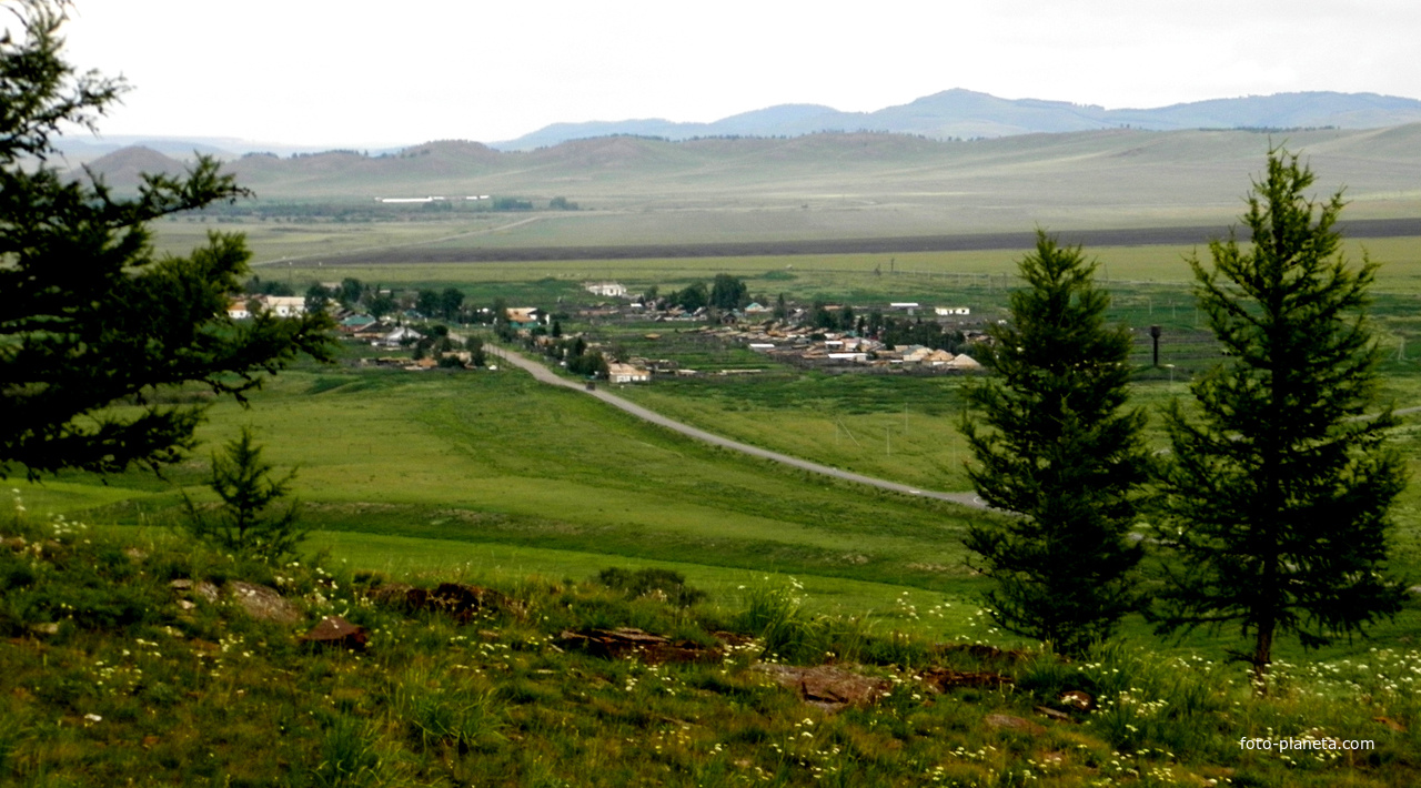 Вид на Кобяково с гора Ашпа