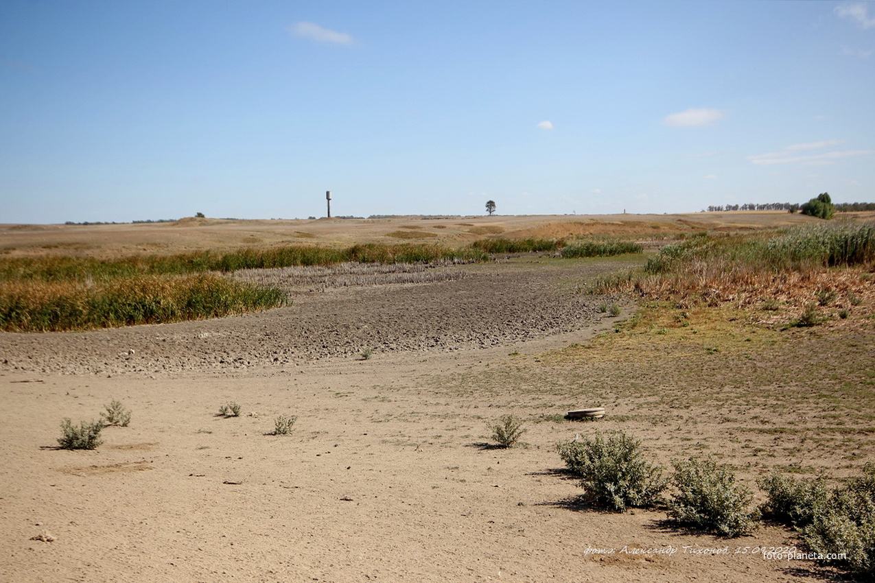 Засуха, 2020 год. Дамба и высохший пруд