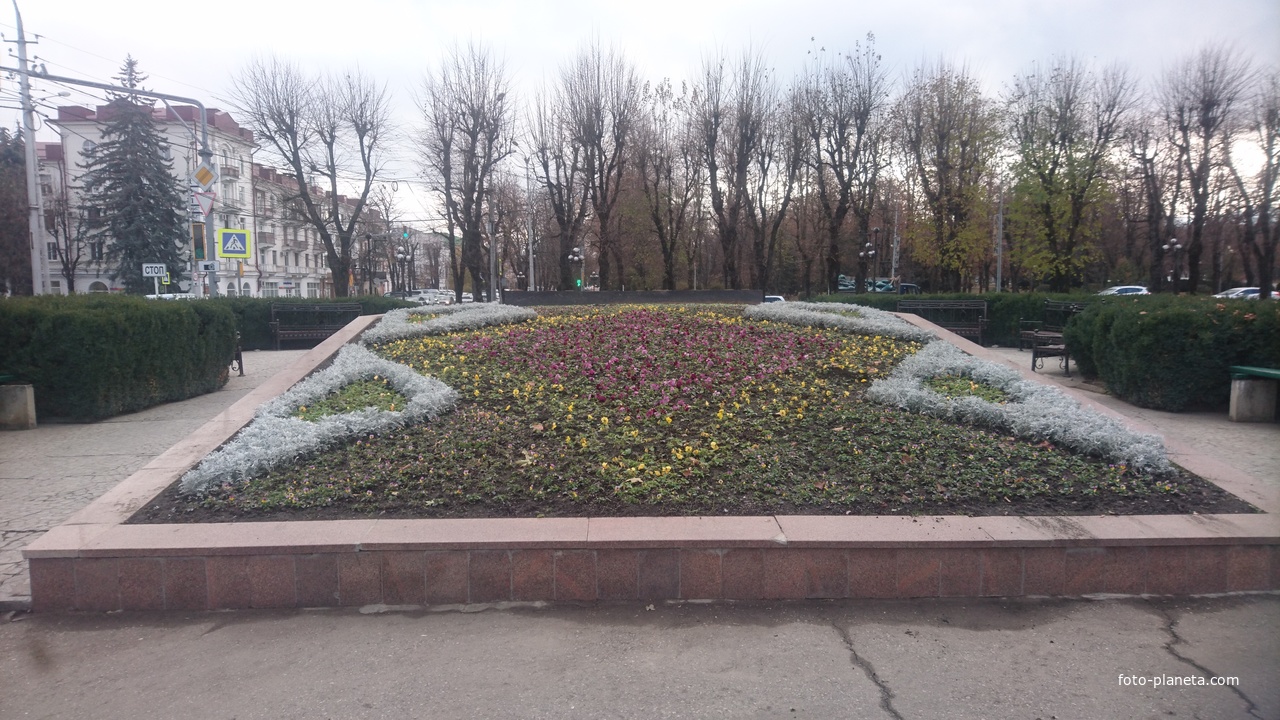 В сквере Дома Правительства на пересечении проспекта Ленина и улицы Головко