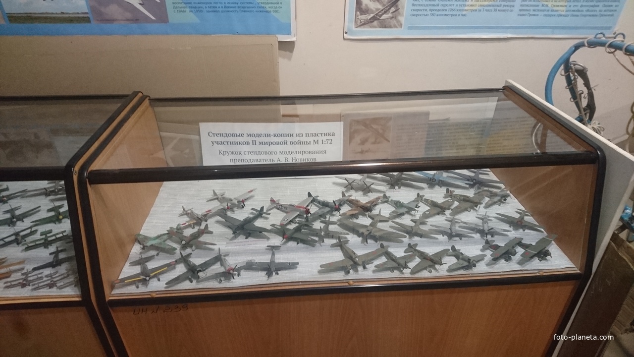 Макеты самолётов в Музее авиации при Храме великомученика и целителя Пантелеймона
