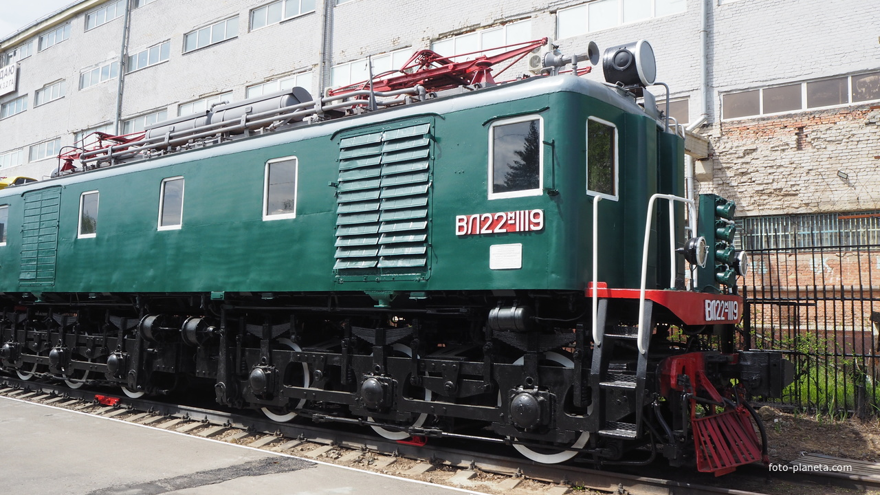 Ростовский музей железнодорожной техники. Электровоз ВЛ22м-1119 построен в 1954 году.