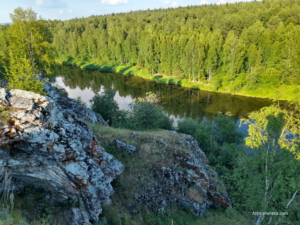 Скалы на реке Чусовая