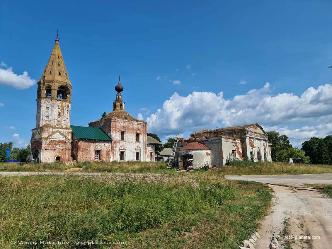 Никольская и Скорбященская церкви в Большом Борисове