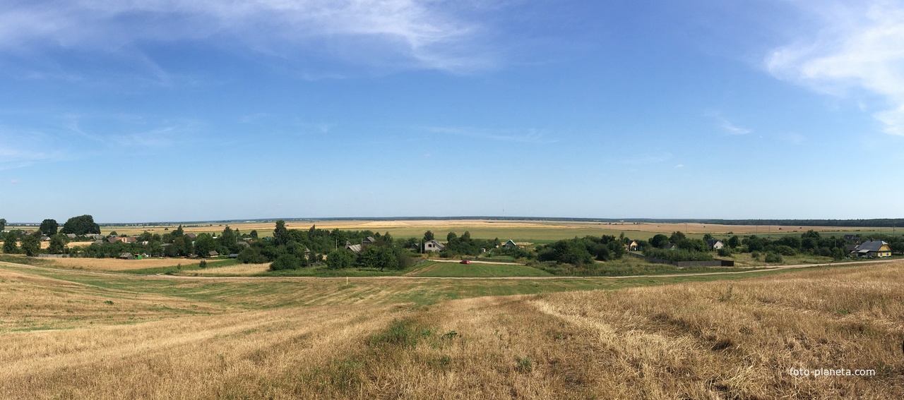 Панорама  деревни Сковородки