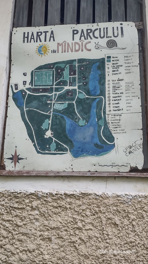 Карта парка усадьбы Оханович.