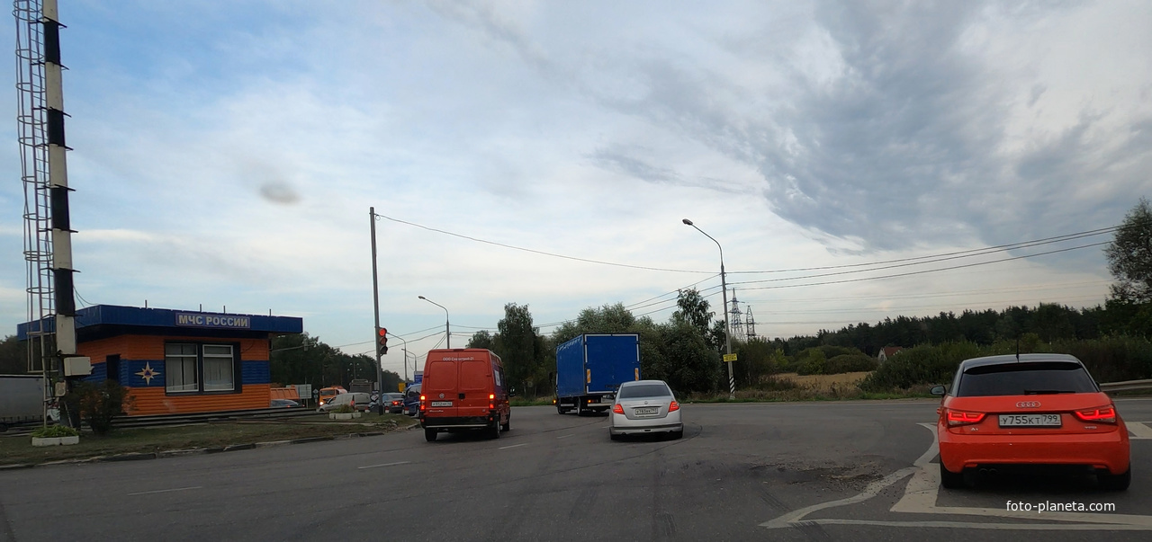 Бывший пост ГАИ на пересечении Варшавского и Киевского шоссе