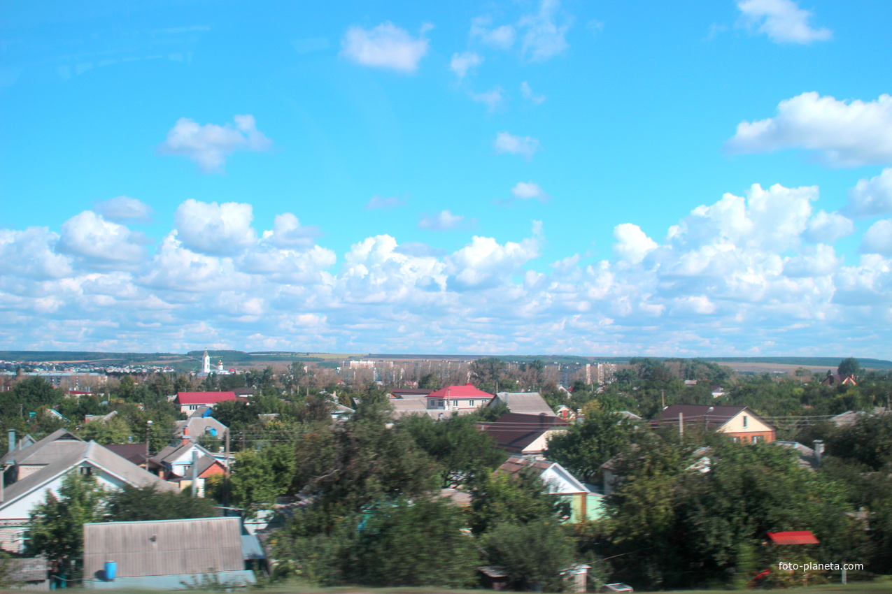 Панорама города.