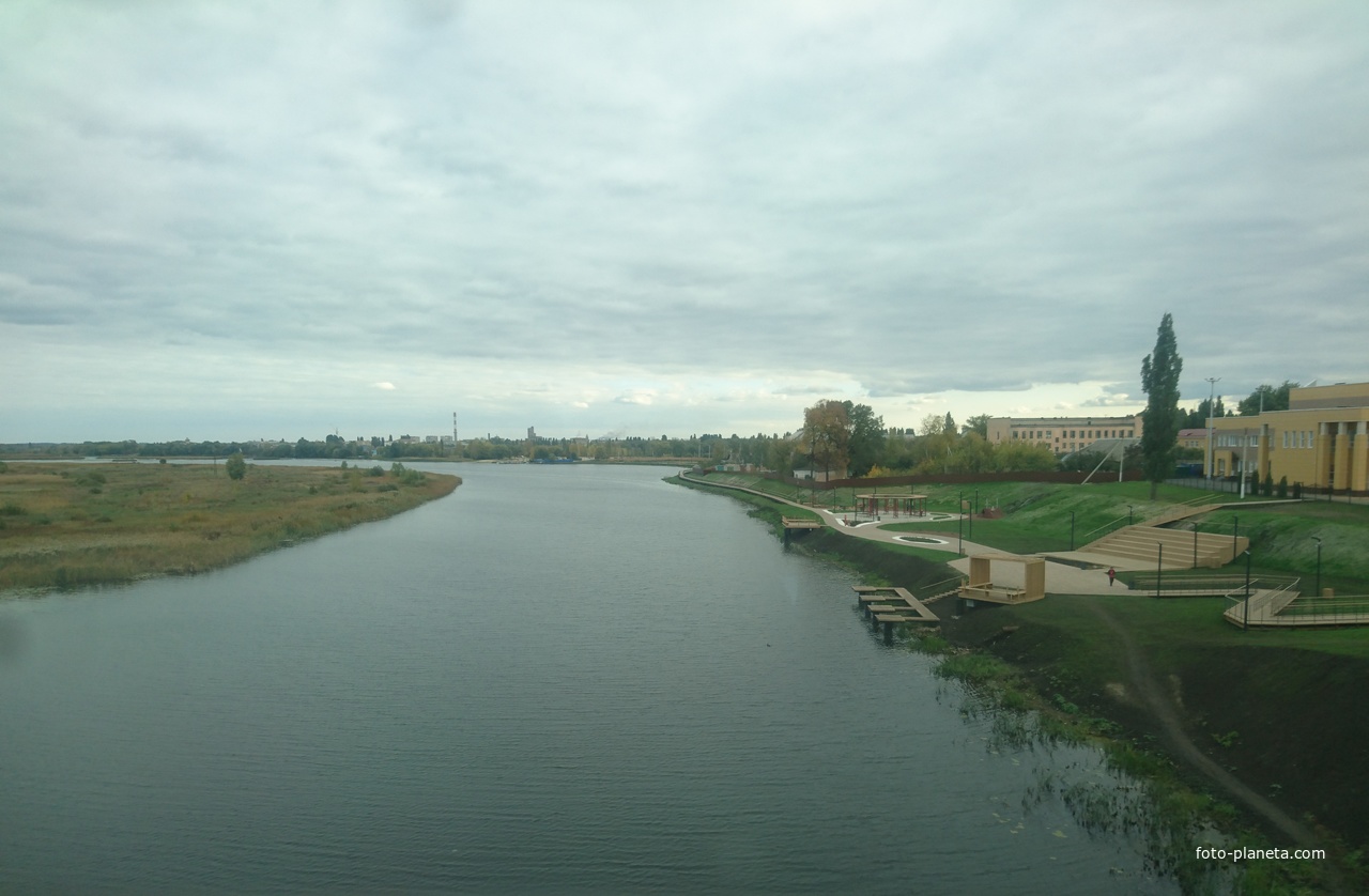 Река Матыра. Вид с ж/д моста
