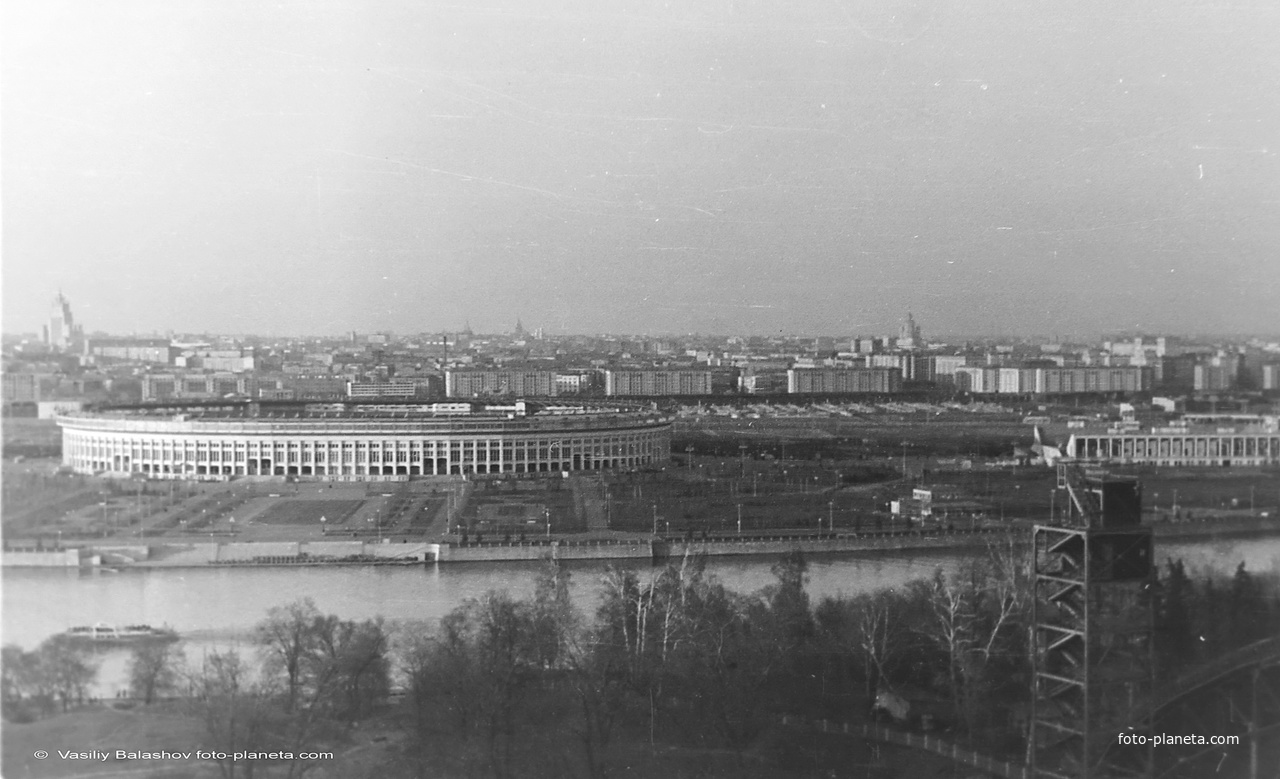 Москва, вид с Ленинских гор, 1961 г.
