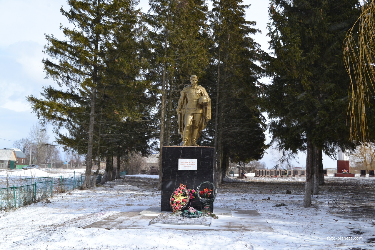 Памятник советским воинам . Село Никольское