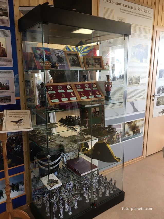 В музее «ЦЕРКОВЬ И АРМИЯ. СОЮЗ ВО ИМЯ ЖИЗНИ» Никольского храма села Лямцино.