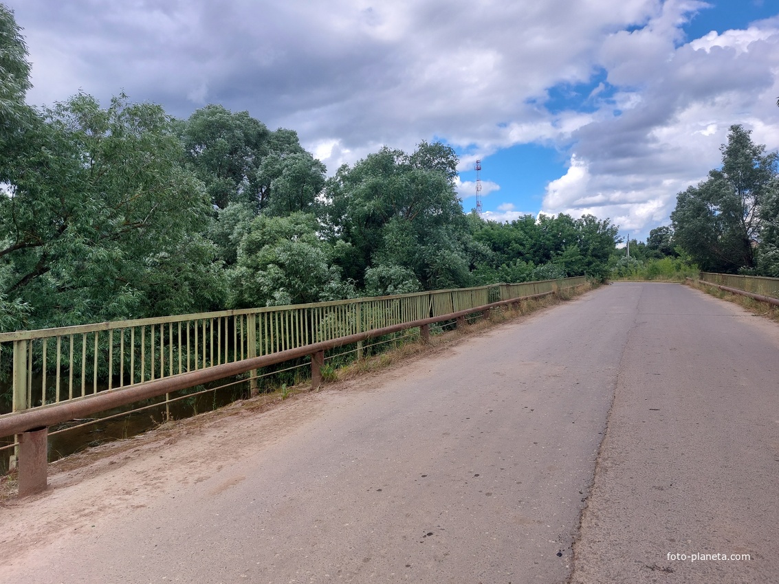 Мост через Северку между Шкинью и Борисово