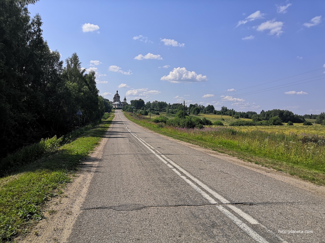 Дорога к селу Фатьяново