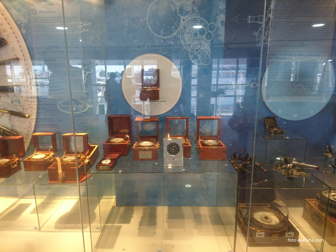 Музей Мирового океана. Главный корпус. Экспозиция «Глубина». Коллекция судовых часов