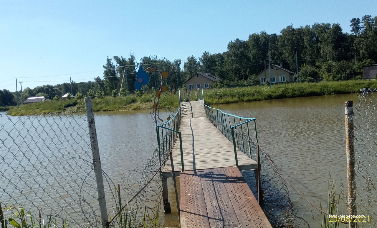 Мост через пруд