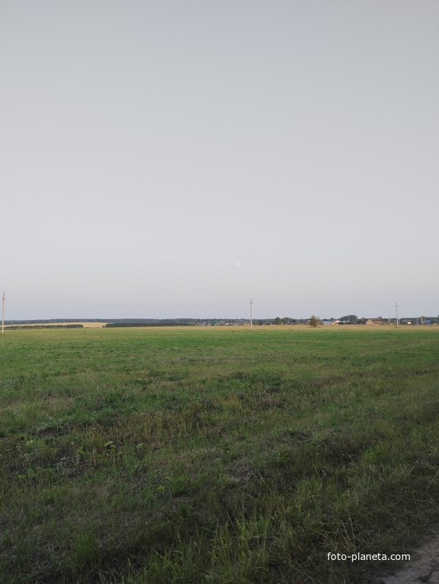 Вид на деревню с поля