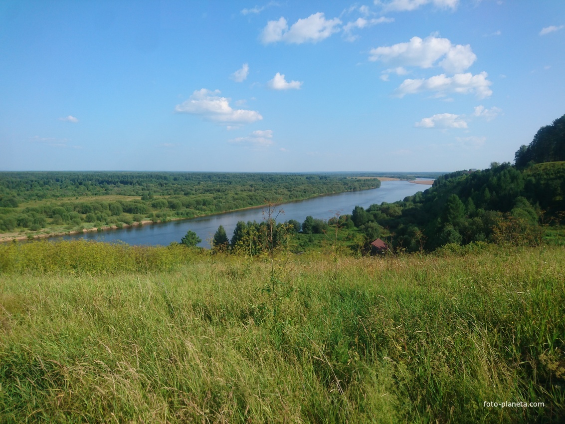 Река Колва. Вид с Троицкого холма