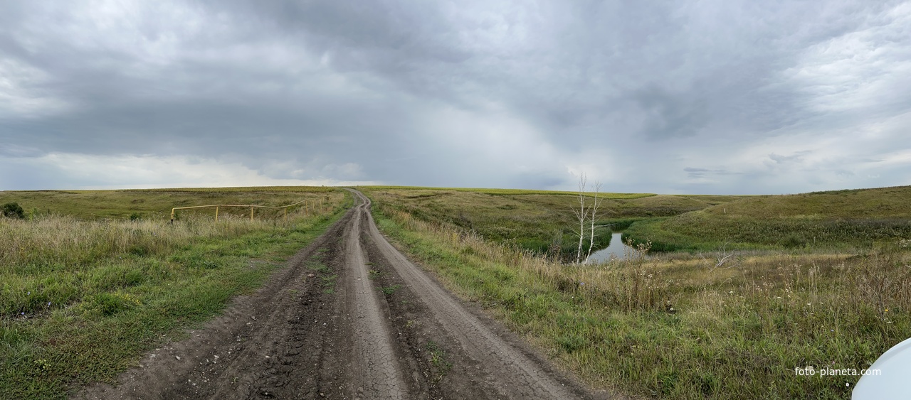 Дорога из Черногая к месту,где были Починки