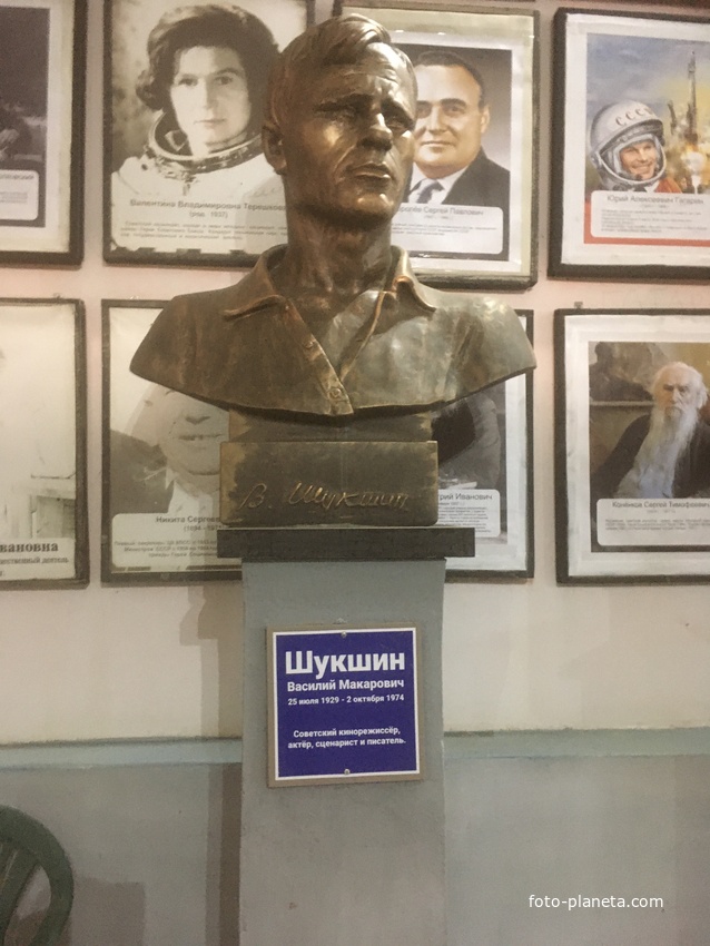 Музей мировой скульптуры, великих людей России, великих людей планеты в Шелковичном сквере. Шукшин В.М.