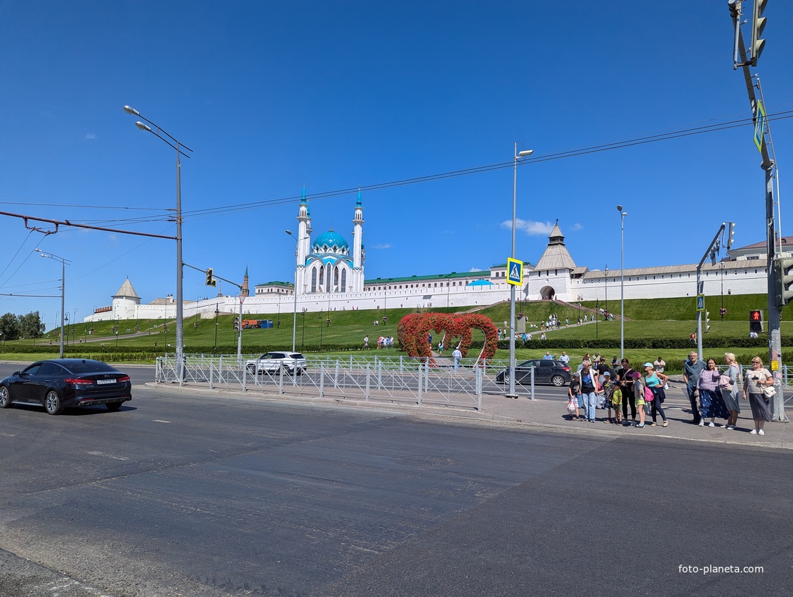 Стены кремля и мечеть Кул-Шариф