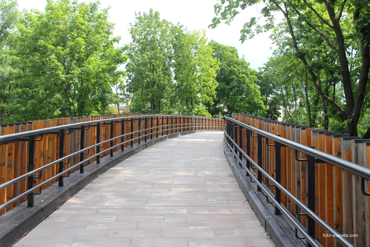 Видовой мост в парке.