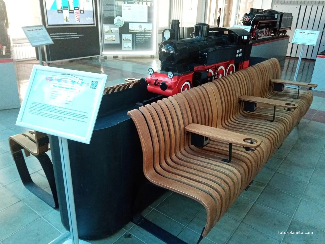 Железнодорожный музей на вокзале Старого Оскола.