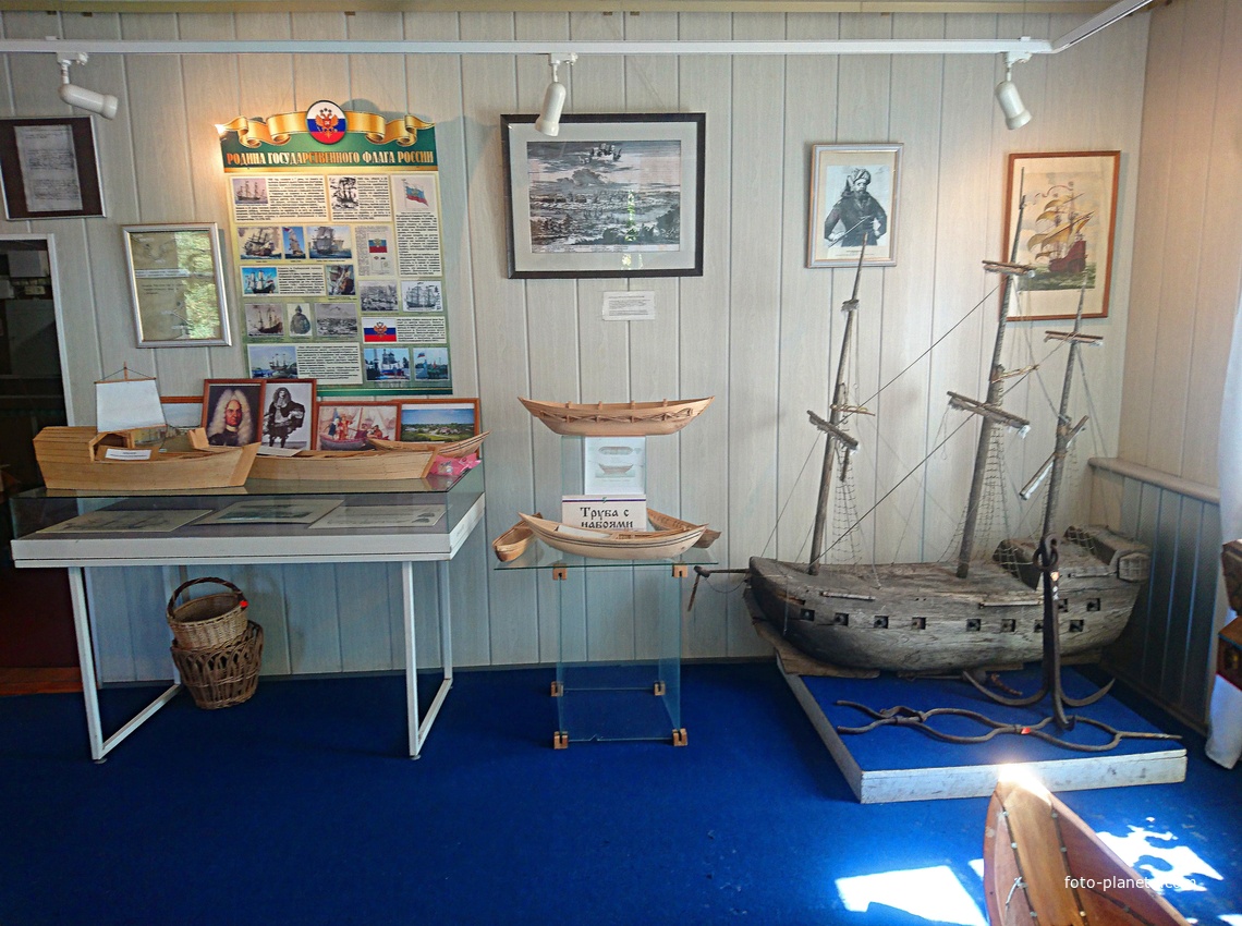 Дединовский музей. Зал истории судостроения.
