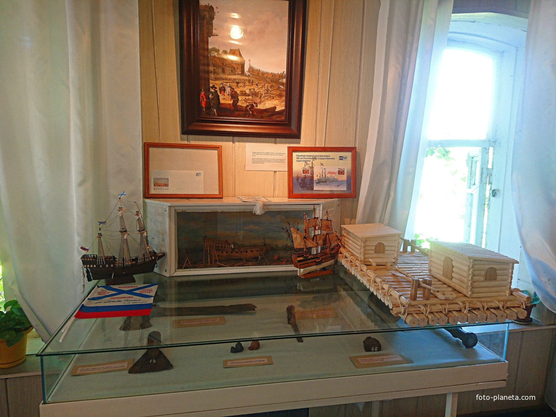 Дединовский музей. Зал истории судостроения.