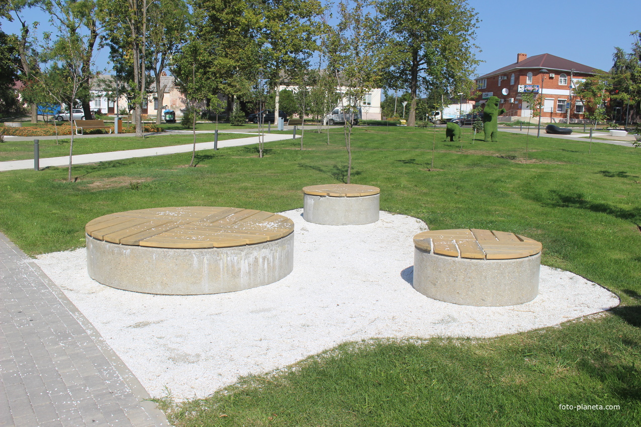 В парке имени А.С. Пушкина.