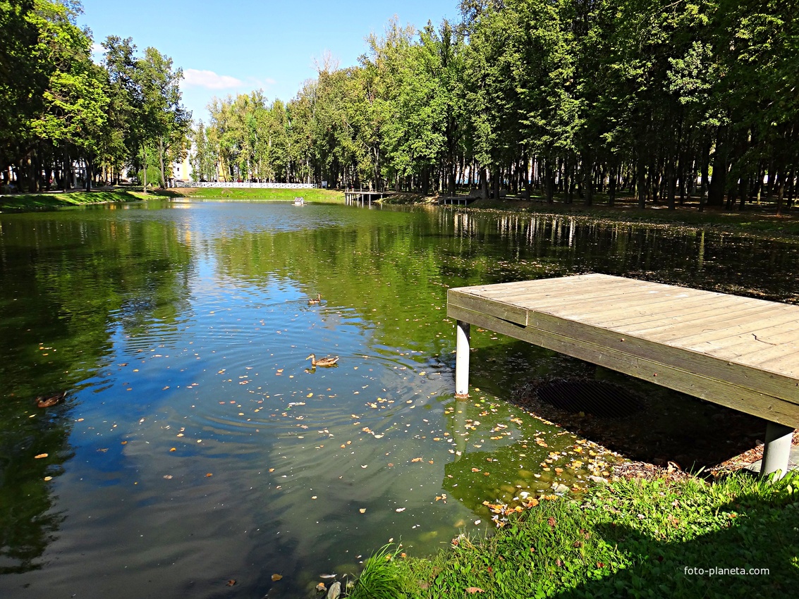 Парк усадьбы Кривякино с каскадным прудом.