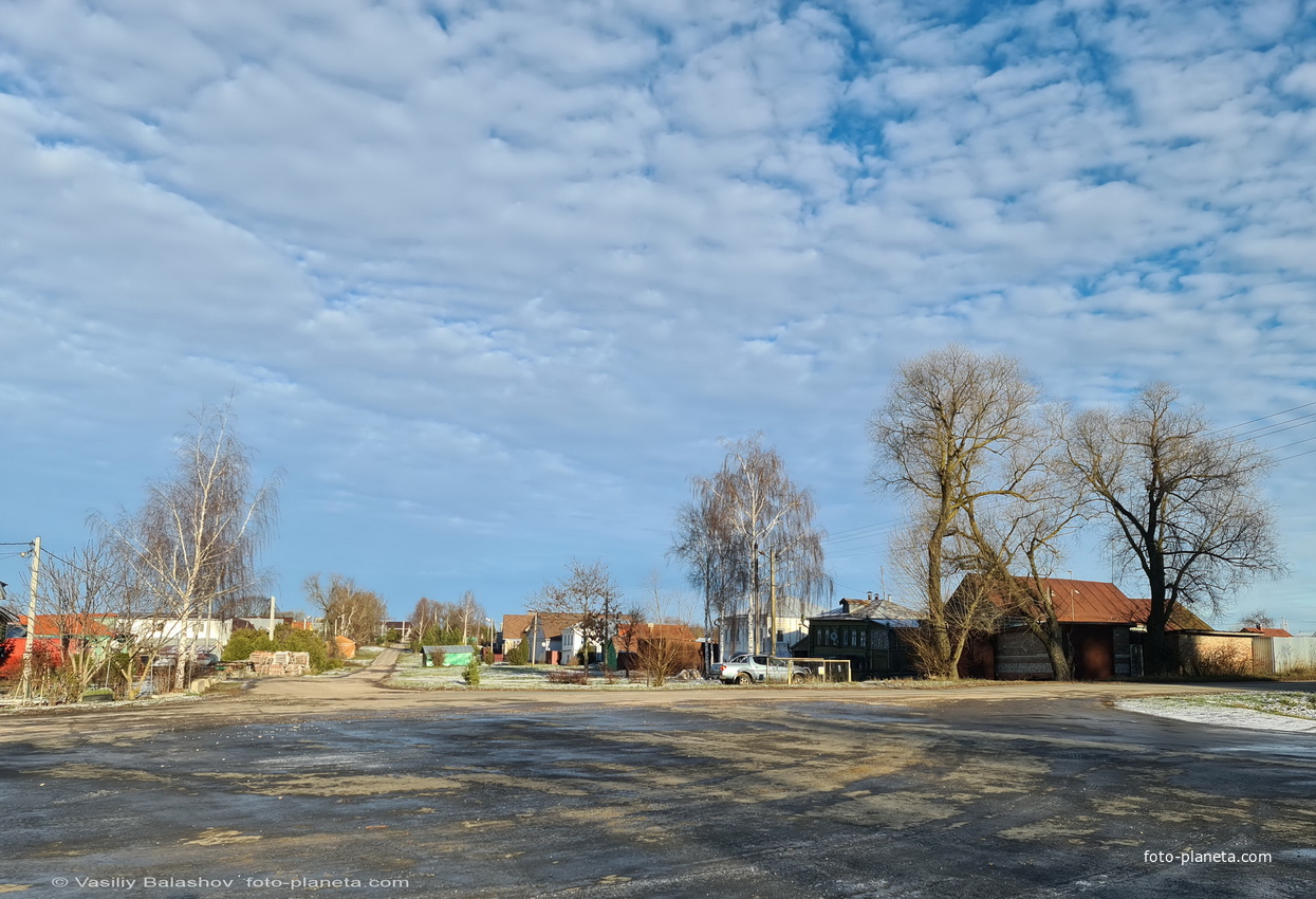 С.  Овчухи, вид на Центральную улицу