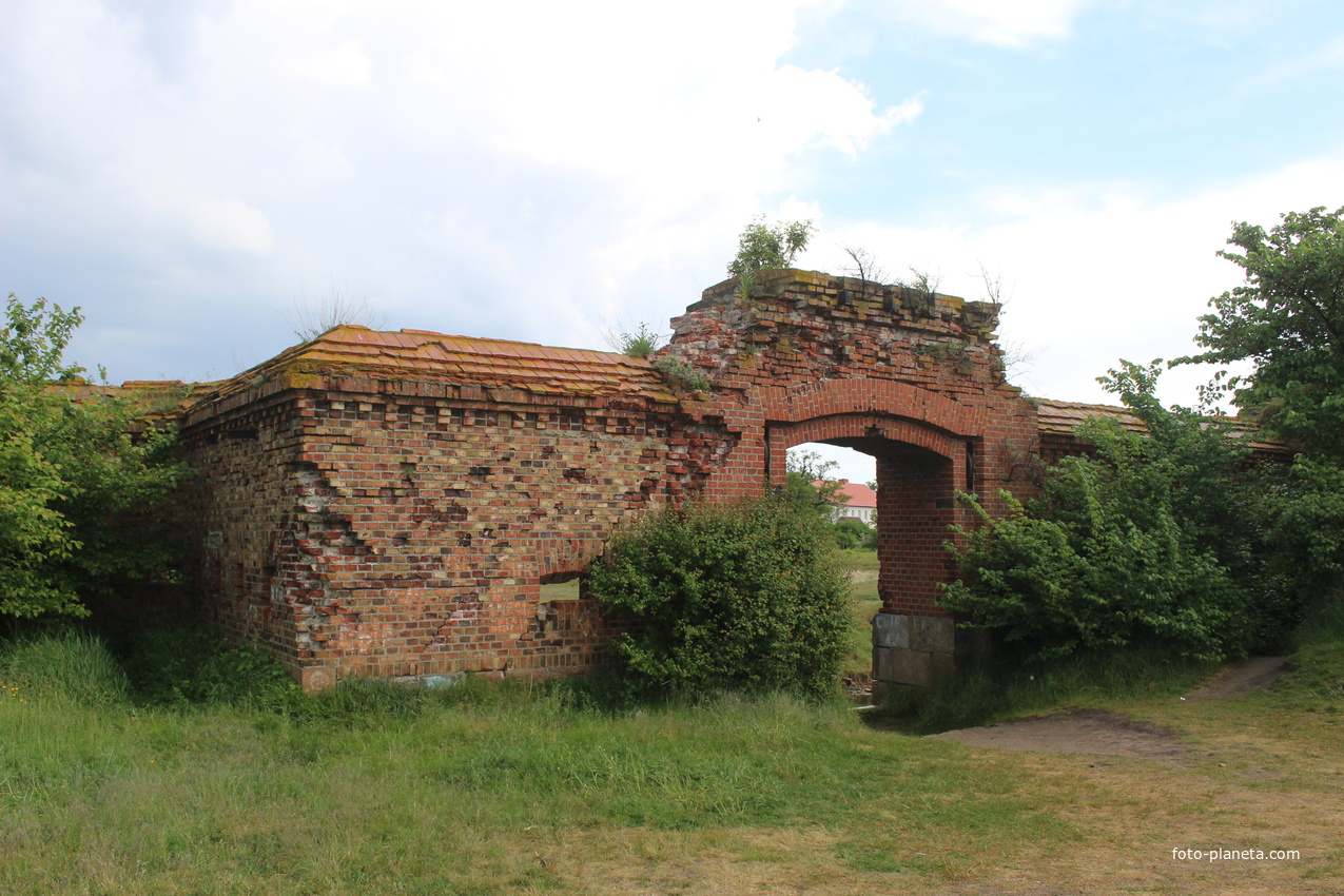 Руины Западного форта на Балтийской косе.