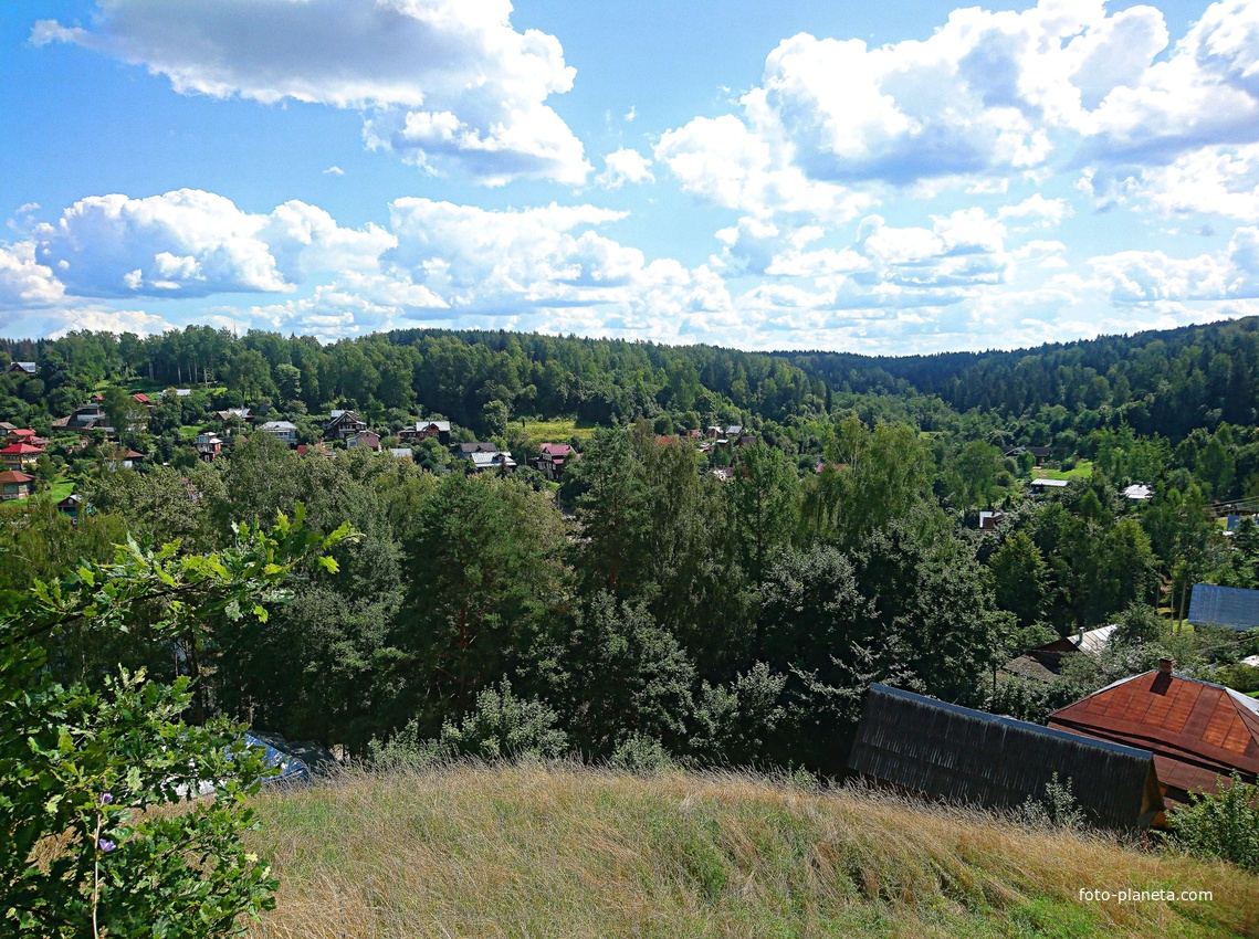 Вид с Соборной Горы на жилую застройку.
