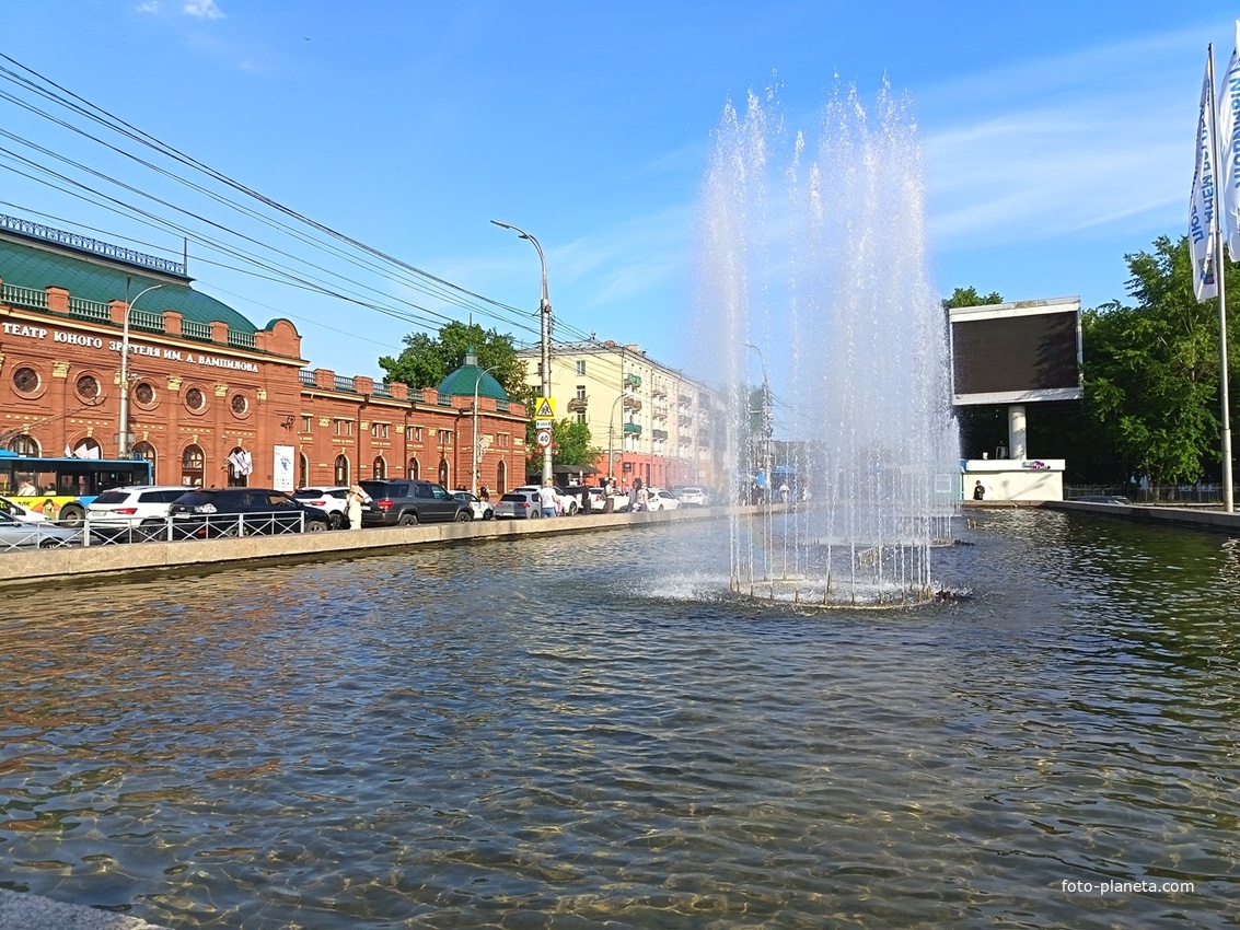 Фонтан у стадиона &quot;Труд&quot;