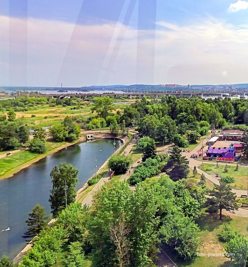 Иркутск с колеса обозрения