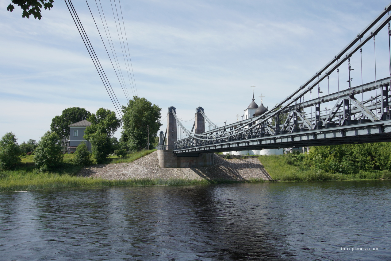 Цепной мост через р. Великая 1851-1853 гг.