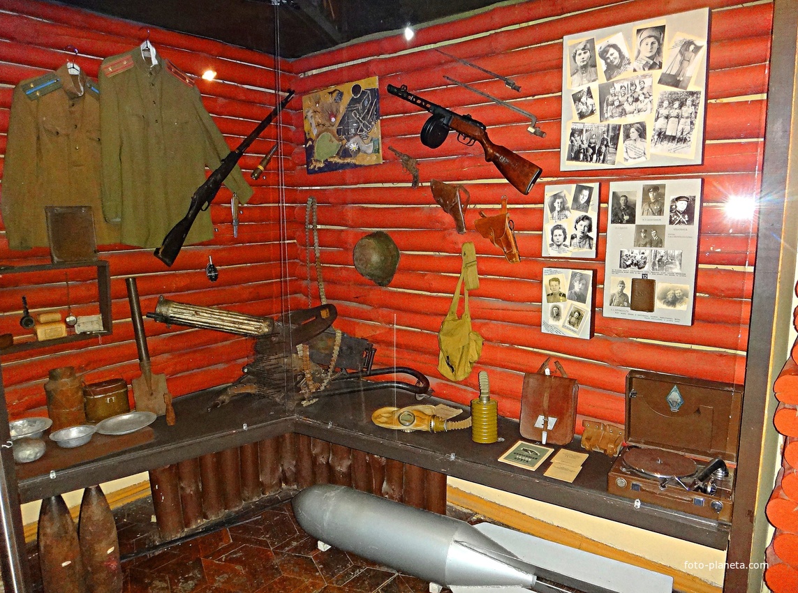 Краеведческий музей. Экспозиция &quot;Борчане в годы Великой Отечественной Войны&quot;.