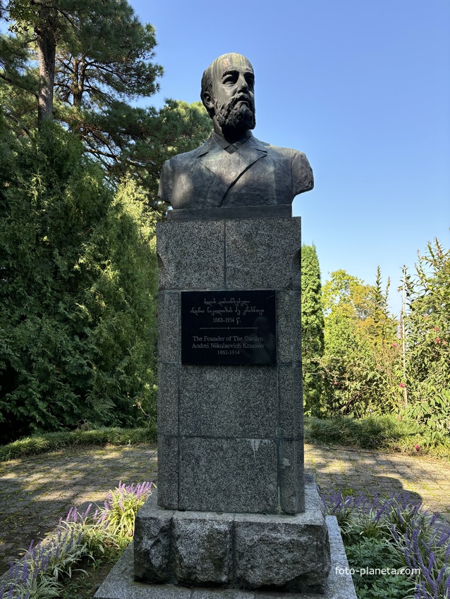 Памятник А.Н. Краснову, основателю Ботанического сада Батуми