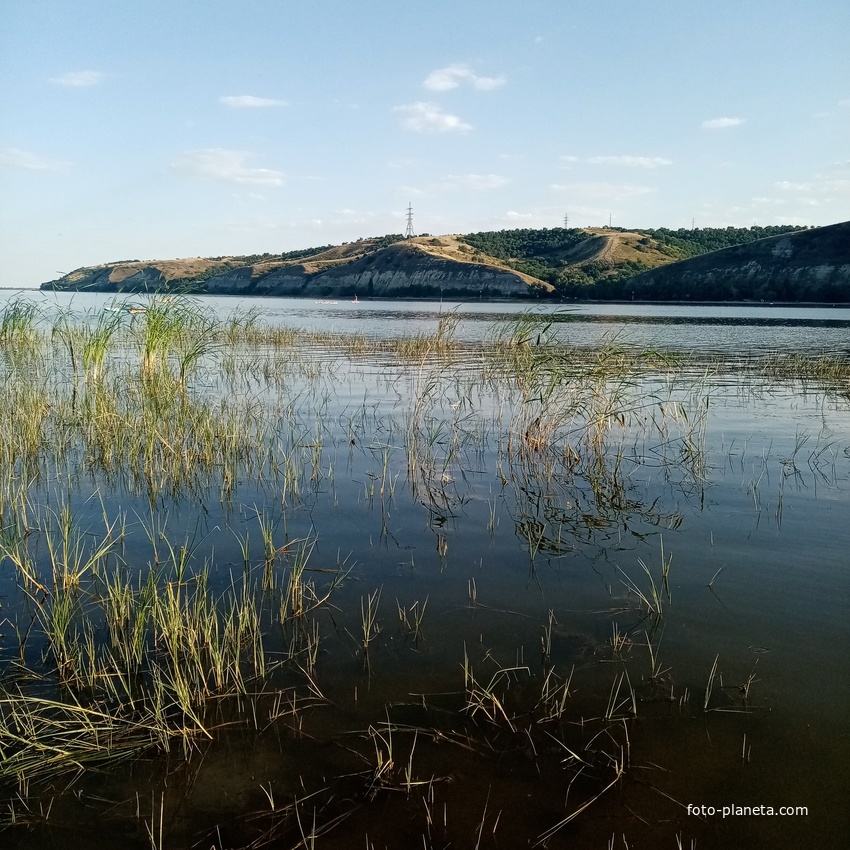 Вид на реку Дон со стороны пляжа Заводской города Калач-на-Дону