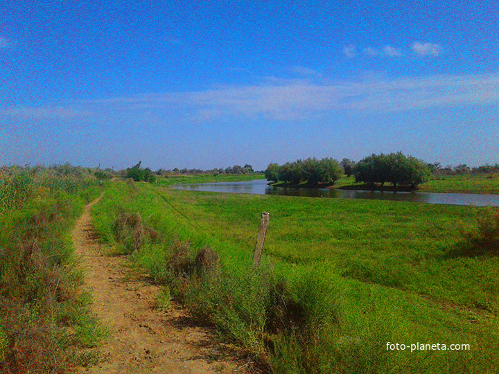 Село Евпраксино, берег, окраина, природа.