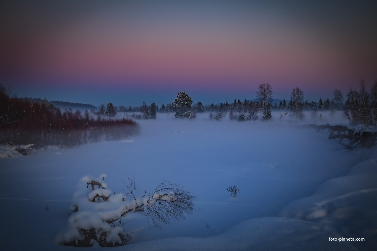 С.Каракокша. Зимний пейзаж. р.Саракокша.