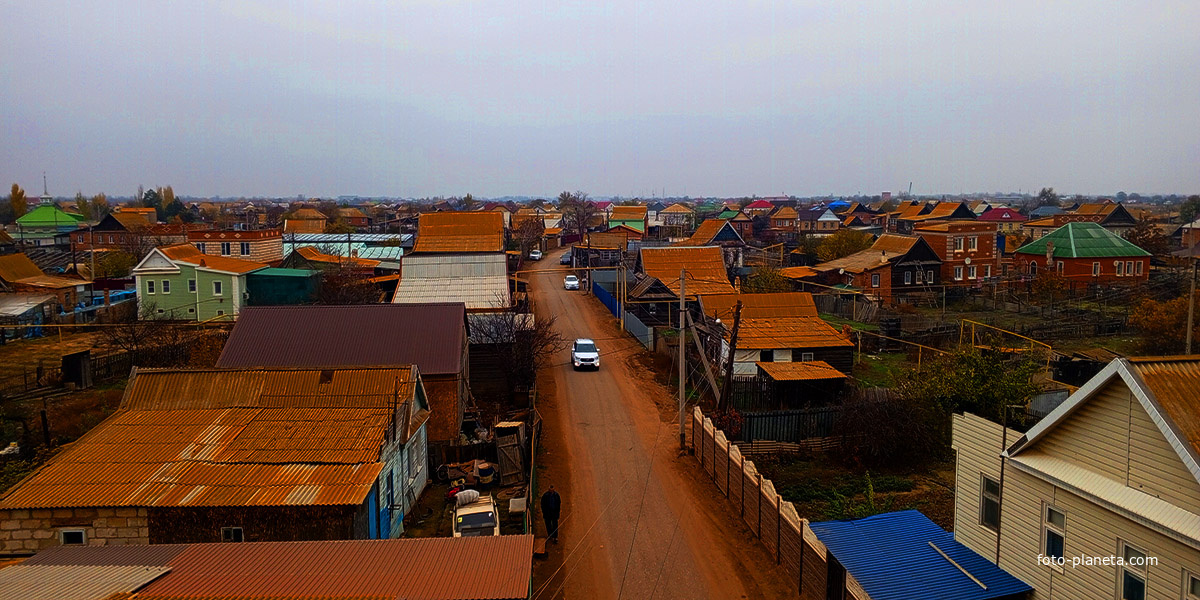 Татарская Башмаковка, улица Мусы Джалиля (Вид с моста)