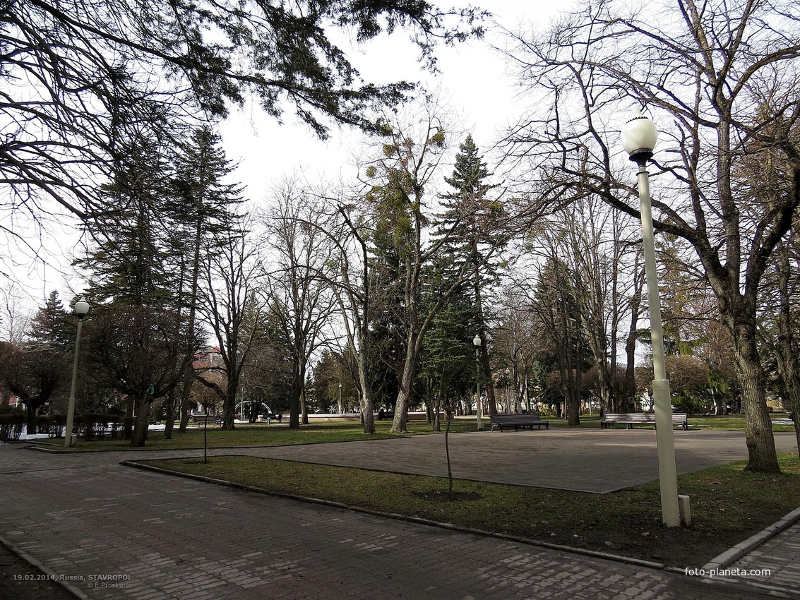 Участок сквера им.А.Джатдоева между ул.Артёма и Домом Правительства.