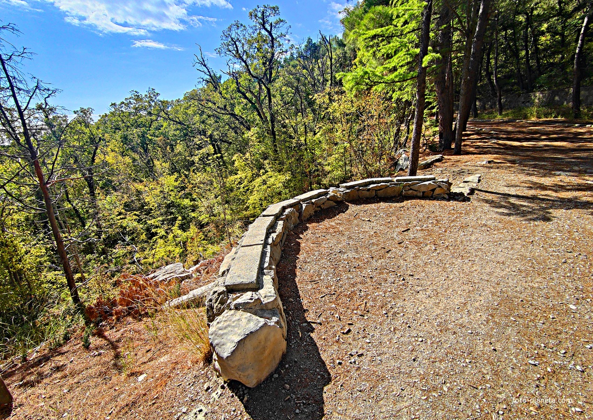 Царская, Горизонт., Солнеч. тропа вдоль ЮБК от Ливад. дворца до сан. им. Розы Люксембург в Гаспре. По ней гулял Николай II, потому – Царская. После революции -  Солнечная. Длина — 6,7 км; наклон — < 3° (поэтому гориз-я); высота над морем, — 133–203 м