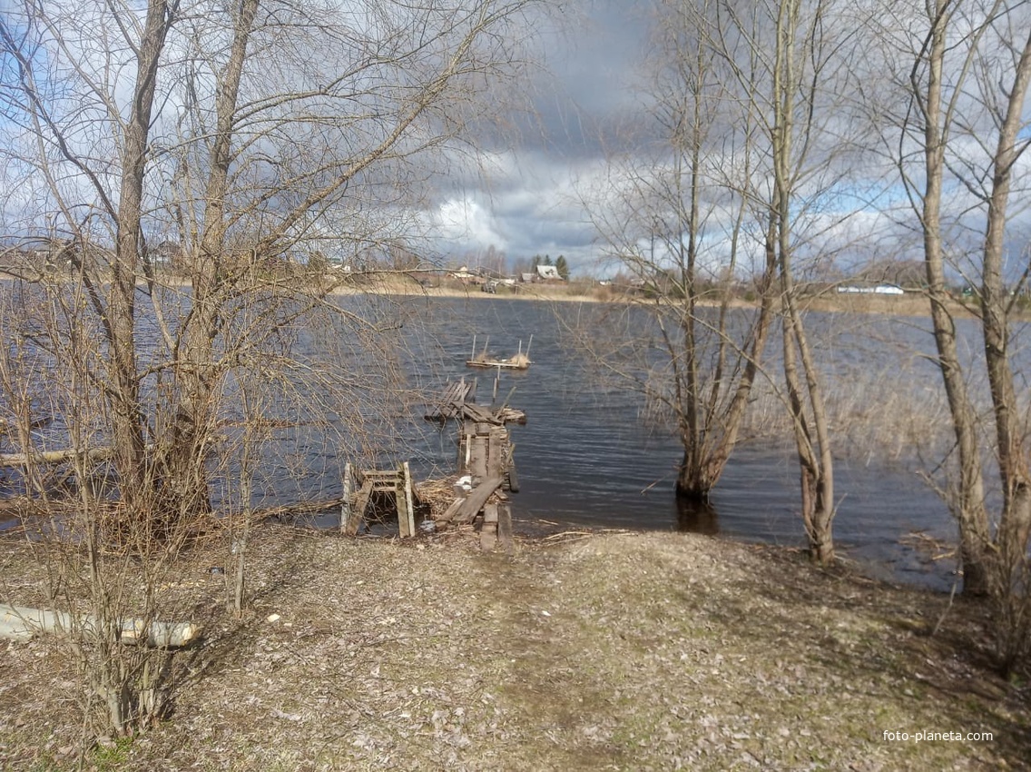 У д. Покровское - Весна на озере