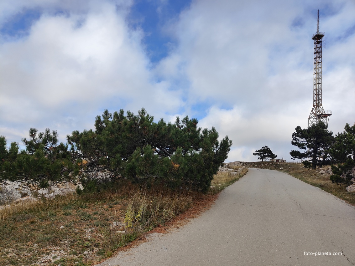 На плато Ай-Петри. Дорога от горы Ай-Петри к посёлку Охотничье.