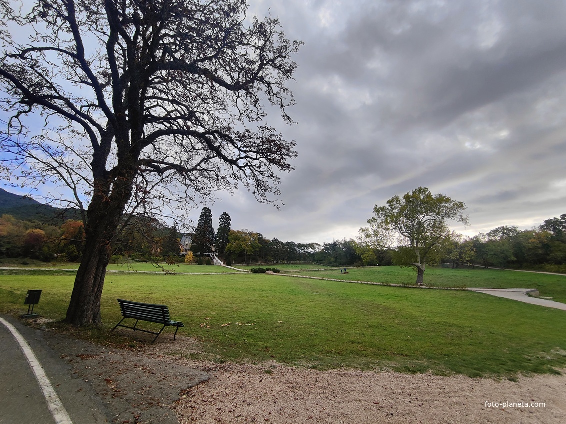 Массандровский дворцово-парковый ансамбль. Парк был заложен в 1822 году на месте грабового леса немецким садовником Карлом Кебахом.