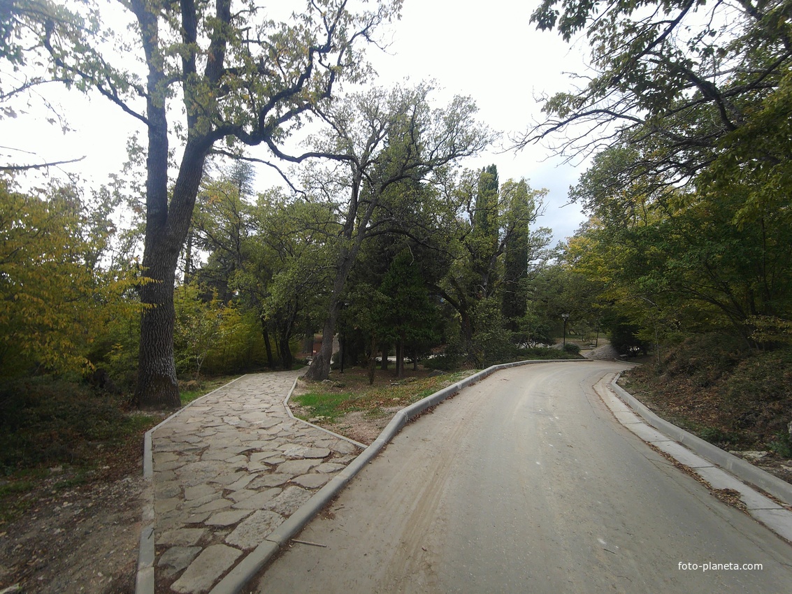Парк-памятник садово-паркового искусства "Массандровский".  Заложен в 40-х годах XIX в. Автором первоначальной планировки был немецкий садовник К. Кебах. Создан в английском ландшафтном стиле, концепцией которого является максимальная естественность.