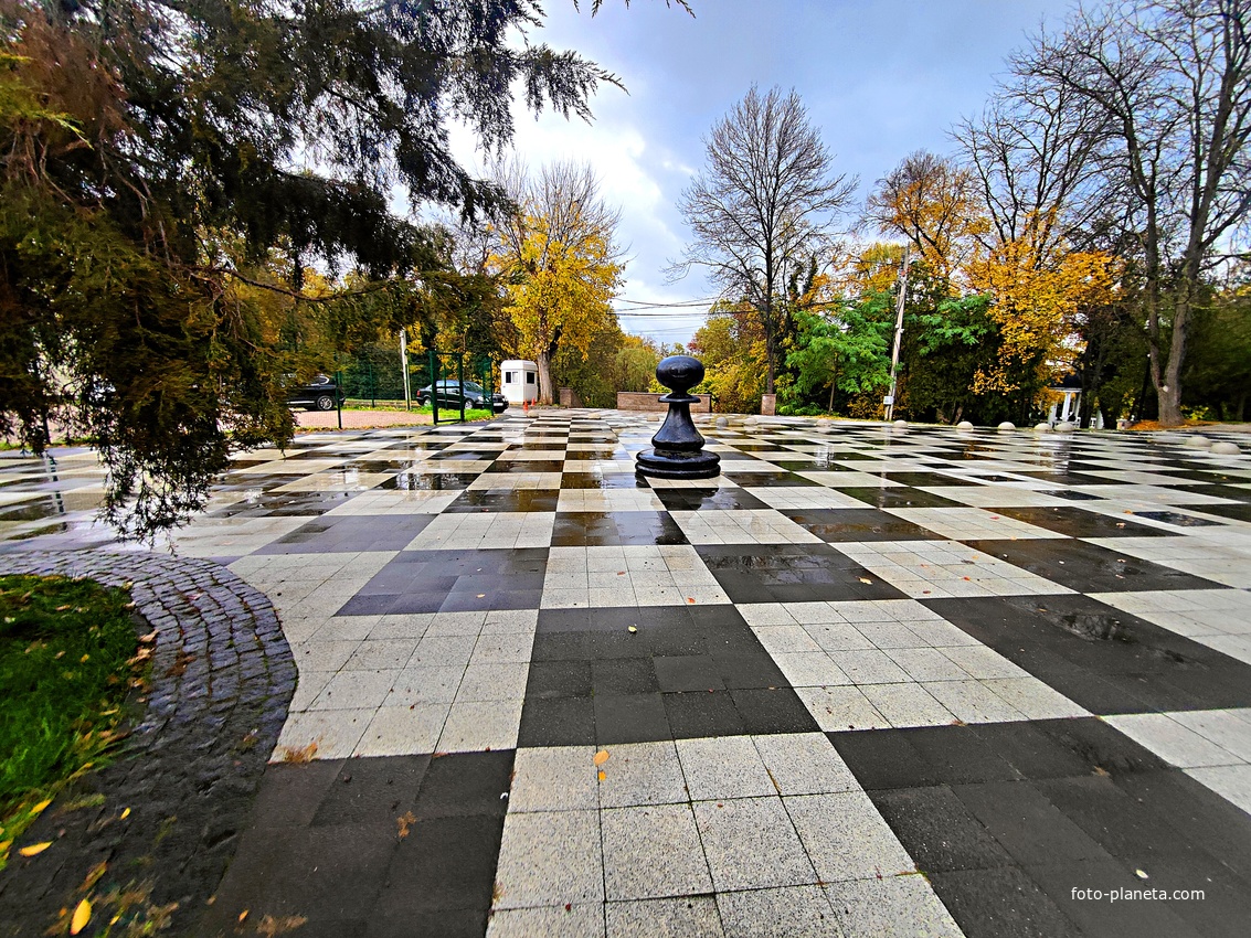 Парк культуры и отдыха «Екатерининский сад» — старейший парк города, основанный в 1809 г. Шахматный уголок с мощением в виде шахматной доски со скульптурой «Пешка» из архитектурного полированного бетона чёрного цвета, высотой в человеческий рост.