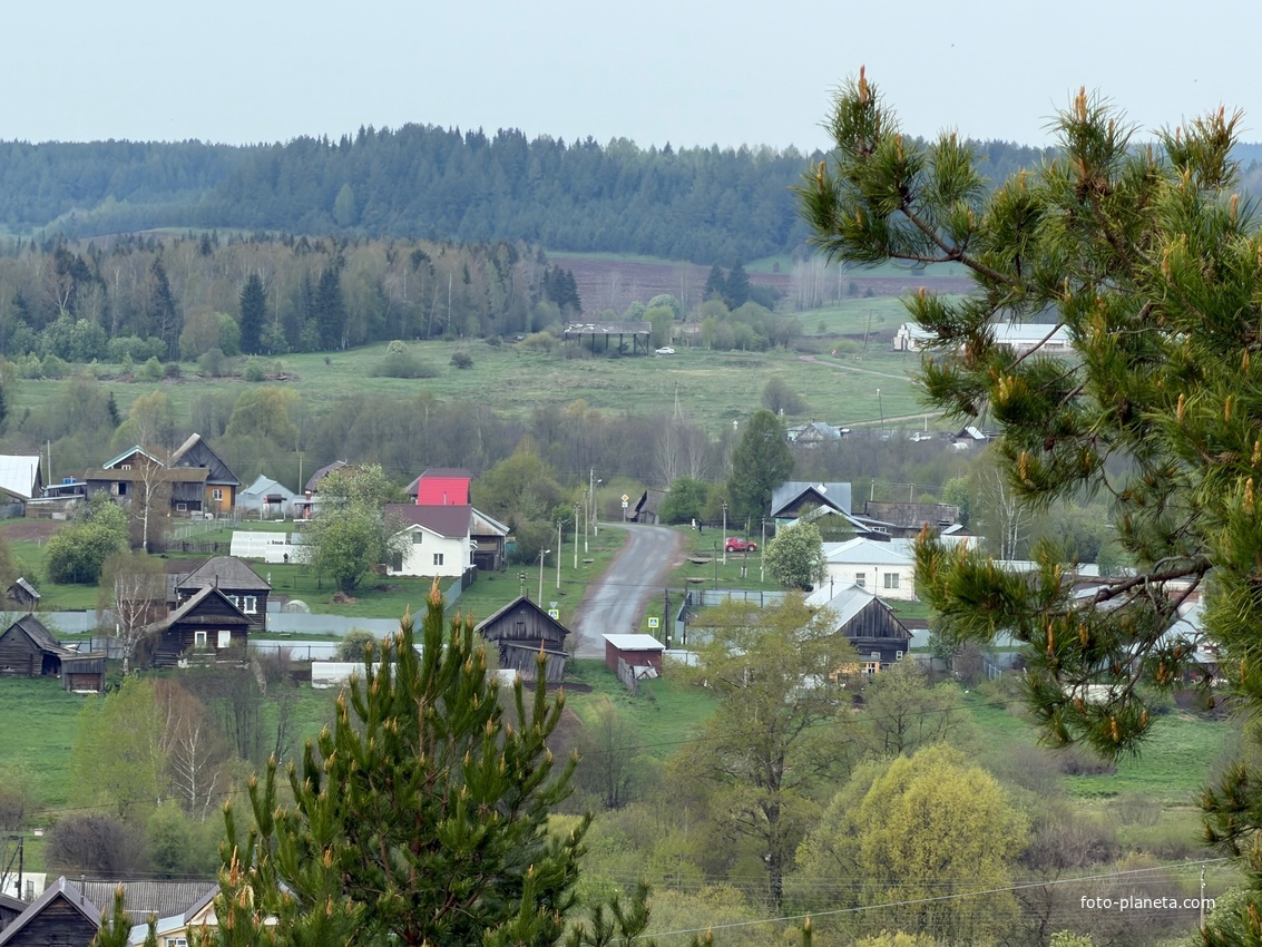 Село Светлое. Вид с горы Мыщелки.